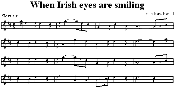 When Irish Eyes Are Smiling Midi File