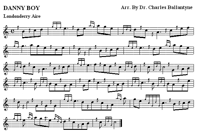 oh danny boy londonderry aire free sheet music danny boy sheet music free