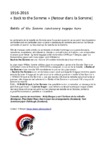 Back to the Somme (1916-2016) - 1