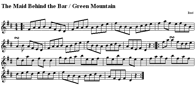 Green Mountain (The Maid Behind the Bar)