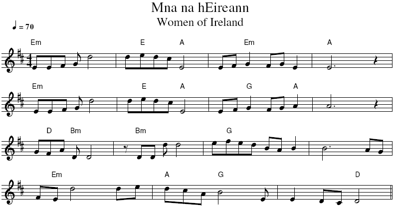 Mná na hÉireann (Women of Ireland)