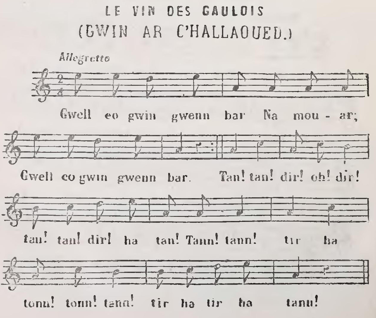 Le Vin des Gaulois (Gwin ar C’hallaoued)